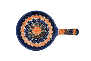 Patelnia bolesławiecka ceramiczna mała (A524 D77)          