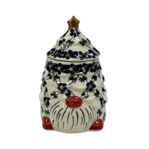 Pojemnik ceramiczny Gnom choinka z pokrywką (A523 D6)