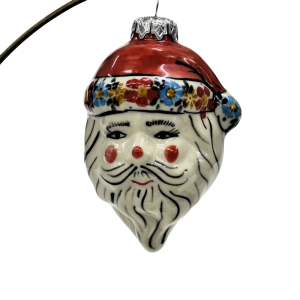 Ceramic Christmas ornament SANTA (A317 D52)     