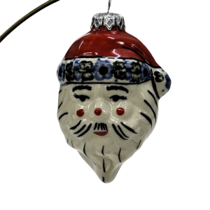 Ceramic Christmas ornament SANTA (A317 D40)          