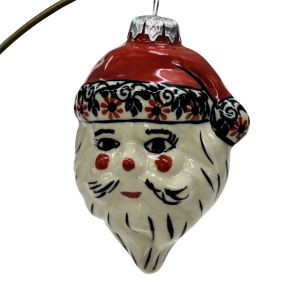Ceramic Christmas ornament SANTA (A317 D48)           