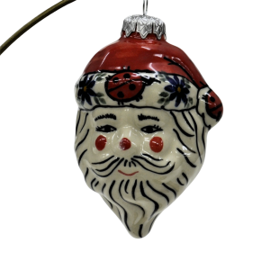Ceramic Christmas ornament SANTA (A317 D18)       