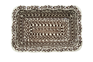 Bread loaf pan baker rectangular WAVE (A183 D50)    