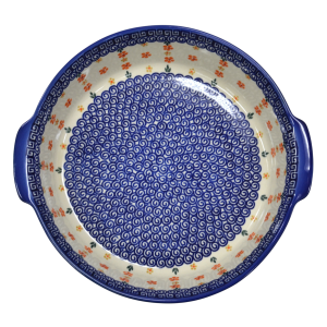 Półmisek ceramiczny okrągły z uszami (A525 D8)  