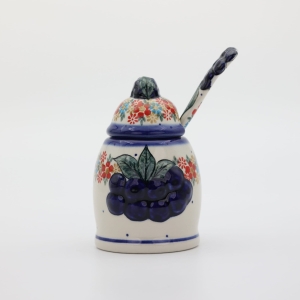 Container with a spoon BLUEBERRIES (A3 D52)  