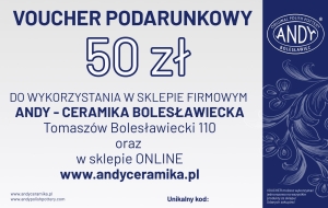 Bon podarunkowy / Voucher podarunkowy 50 zł 