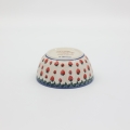 Bowl 13 cm A85 D139 – hand-painted Bolesławiec pottery with traditional blue-and-white design, perfect for soups, snacks, and desserts.