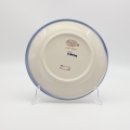 Dessert plate ANDY 19 cm A114 D139 – hand-painted Bolesławiec pottery with traditional blue-and-white design, perfect for serving desserts and cakes.