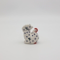 Ceramic hen figurine A280 D122 – hand-painted Bolesławiec pottery in a traditional pattern, decorative for table or kitchen.