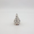 Ceramic hen figurine A280 D122 – hand-painted Bolesławiec pottery in a traditional pattern, decorative for table or kitchen.