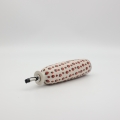 Round olive oil bottle with pourer A539 D139 – hand-painted Bolesławiec pottery, practical and decorative for the kitchen.