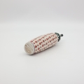 Round olive oil bottle with pourer A539 D139 – hand-painted Bolesławiec pottery, practical and decorative for the kitchen.