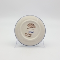 Small dessert plate for cake 16 cm A537 D134 – hand-painted Bolesławiec pottery with a traditional blue pattern, perfect for serving cakes and desserts.