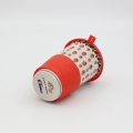 Travel mug with silicone A281 D139 – hand-painted Bolesławiec pottery, practical and stylish for on-the-go use.