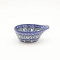 Ceramic colander / strainer A506 D75 – hand-painted Bolesławiec pottery, practical and decorative for draining pasta and vegetables.