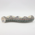 Unique hand-painted Bolesławiec candle holder A750, perfect for home decoration.