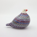 Bolesławiec ceramic pigeon figurine – handmade and hand-painted, combining traditional Polish craftsmanship with timeless charm.