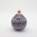 Bolesławiec ceramic pigeon figurine – handmade and hand-painted, combining traditional Polish craftsmanship with timeless charm.