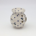 Hand-painted Bolesławiec ceramic aroma lamp.