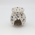 Hand-painted Bolesławiec ceramic aroma lamp.