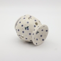 Hand-painted Bolesławiec ceramic aroma lamp.
