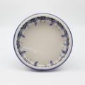Round ceramic baking dish from Boleslawiec, authentic Polish pottery, hand painted stoneware cookware, handmade artisan ceramic dish for oven, microwave and dishwasher.