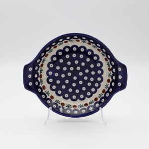 Round ceramic baking dish (A753 D24)  