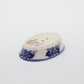 Elegant and durable large soap dish made from authentic Bolesławiec pottery. Hand-painted with traditional Polish patterns, perfect for bathroom decor or as a unique gift.