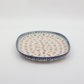 Boleslawiec oval ceramic platter 33 cm on table – traditional Polish serving dish.