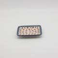 Square sushi plate/tray – Bolesławiec ceramic, hand-decorated with traditional patterns. Elegant and durable pottery perfect for serving sushi, appetizers, and snacks.