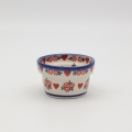 Large ceramic bowl for sauces and snacks – Bolesławiec pottery, hand-decorated with traditional patterns. Perfect for serving sauces, dips, and appetizers. Durable and decorative Polish ceramic.