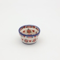 Large ceramic bowl for sauces and snacks – Bolesławiec pottery, hand-decorated with traditional patterns. Perfect for serving sauces, dips, and appetizers. Durable and decorative Polish ceramic.