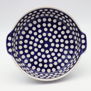 Półmisek ceramiczny okrągły z uszami (A525 D64)