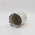 Hand-painted large kitchen utensil holder made from traditional Bolesławiec pottery. Perfect for storing spoons, spatulas, and kitchen accessories.