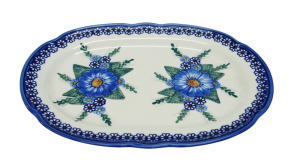 Oval platter with relief (A262 D74)