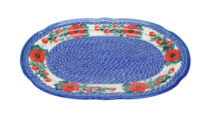 Oval platter with relief (A262 D15)