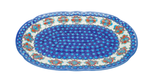 Oval platter with relief (A262 D82)