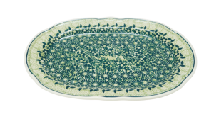 Oval platter with relief (A262 D49)