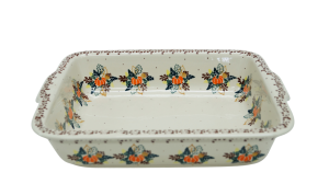 Ovenproof dish with handles (A121 D86)