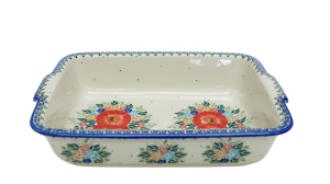 Ovenproof dish with handles (A121 D60)